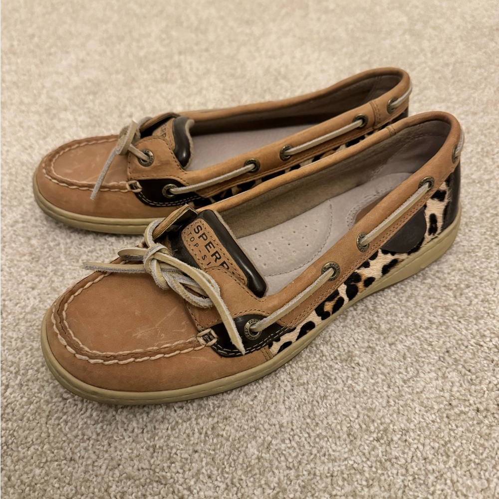 Sperry Cheetah Topsiders